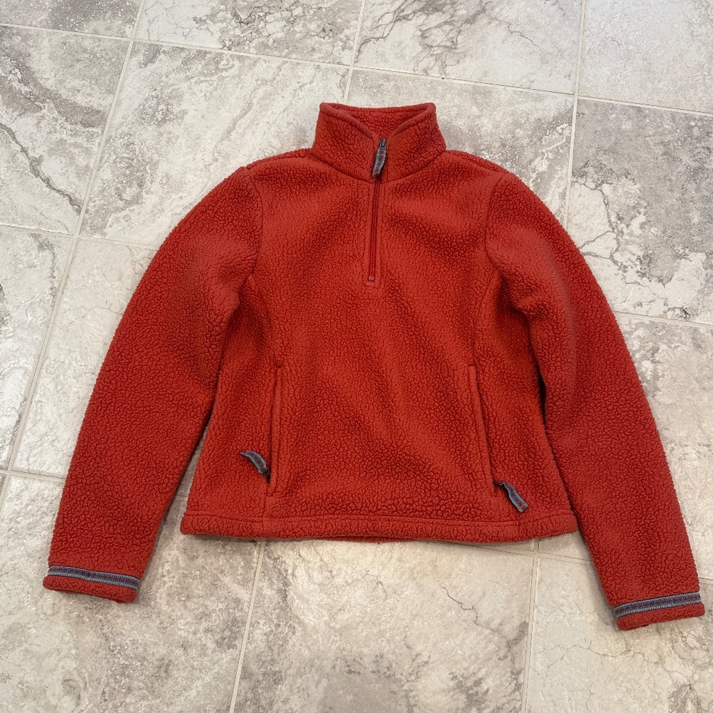 LL Bean Sherpa Fleece Pullover